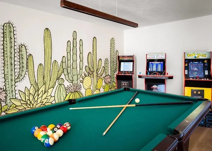 Chic With Backyard Oasis Pool Game Holiday home